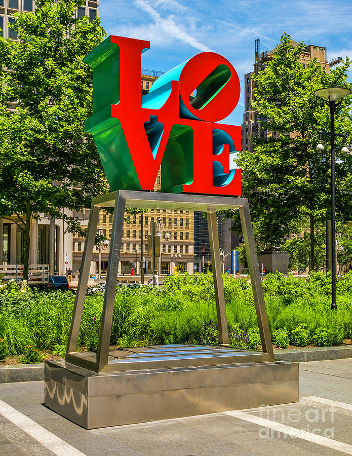 LOVE in Dilworth Park Photograph by Nick Zelinsky Jr