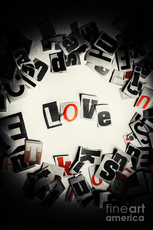 Love in letters Photograph by Jorgo Photography