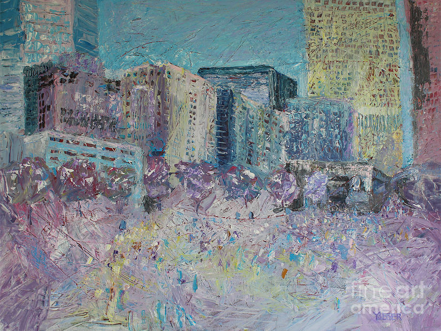 Love in the City Painting by Robert Yaeger