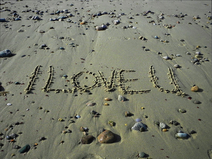 Love In The Sand Photograph by Kathleen Moroney