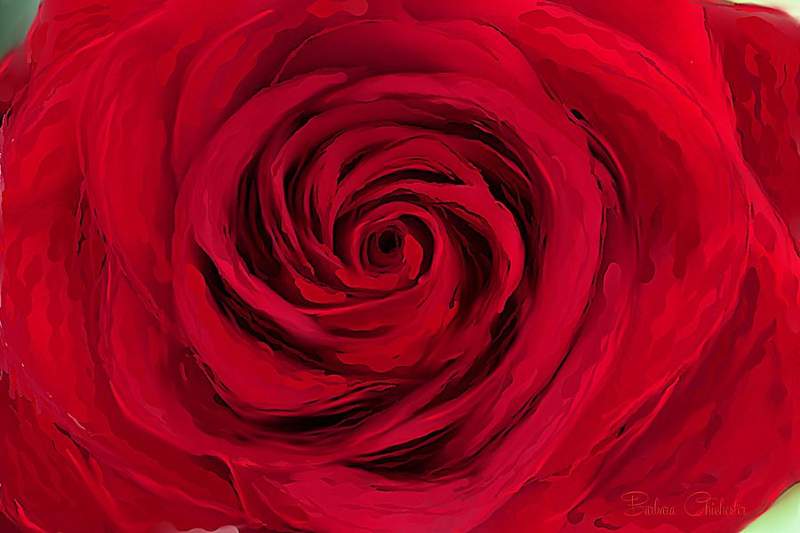 Love Is A Rose Painting by Barbara Chichester