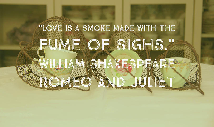 Typography Photograph - Love is a smoke by Karen Cross