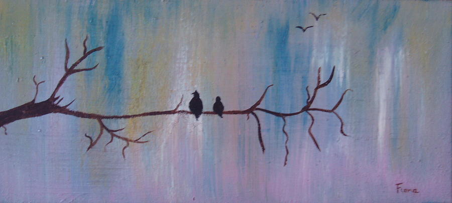 Nature Painting - Love Is In The Air by Fiona Dinali
