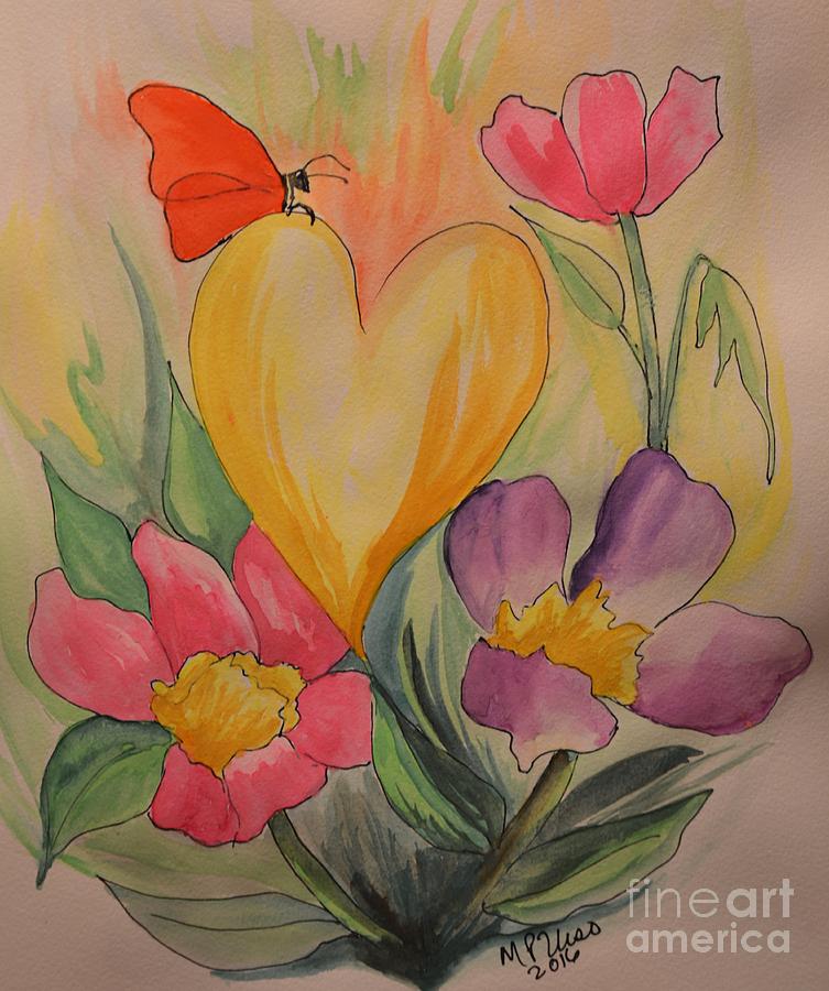 Love Is in the Air Painting by Maria Urso