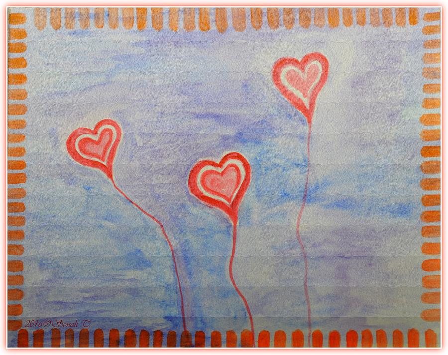 Love Is In The Air Painting - Love is in the air by Sonali Gangane