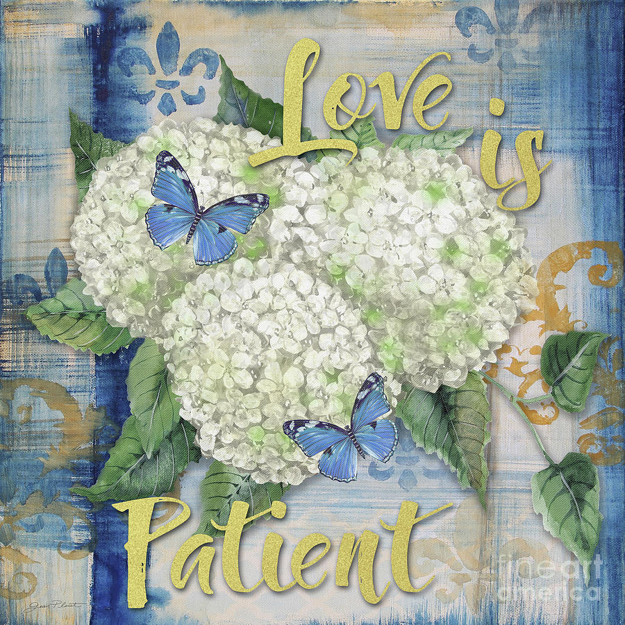 Love is Patient Painting by Jean Plout