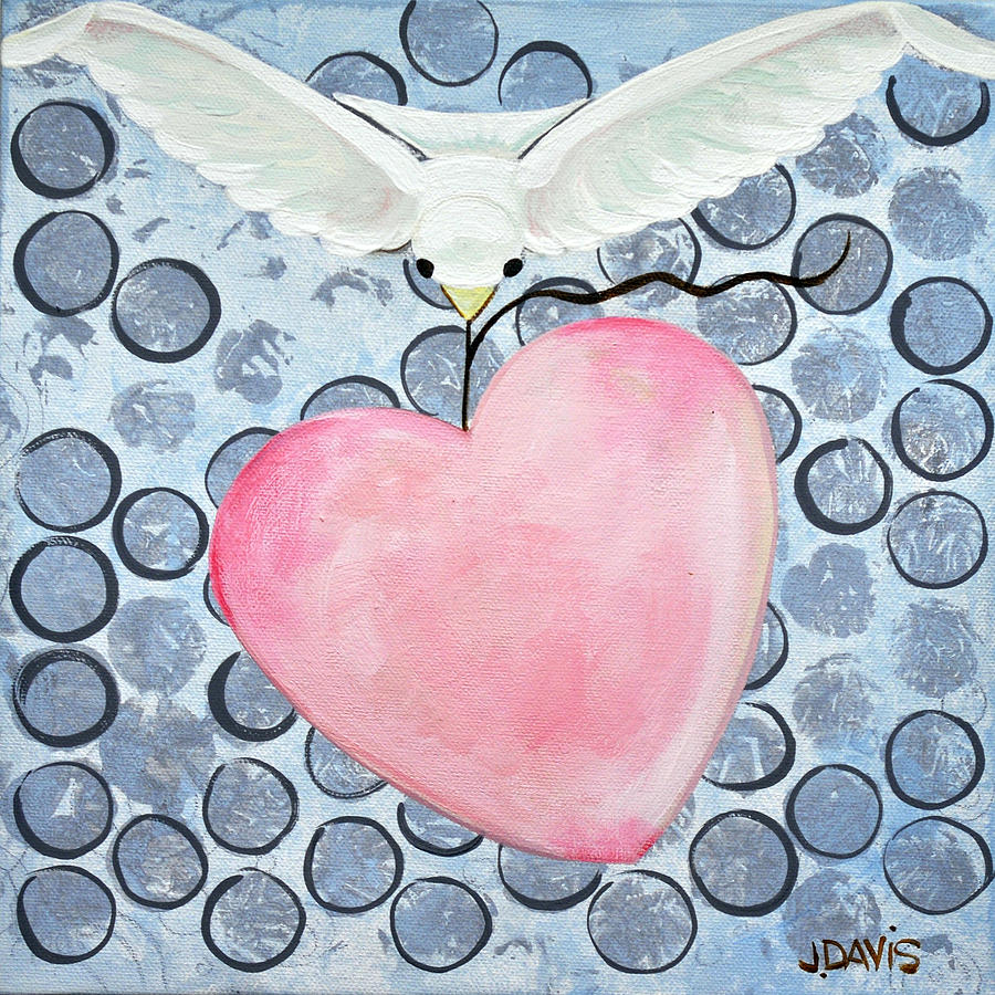 Animal Painting - The Blessing of the Dove by Julie Davis