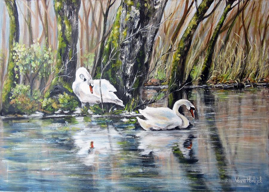 Love lake Painting by Vesna Martinjak