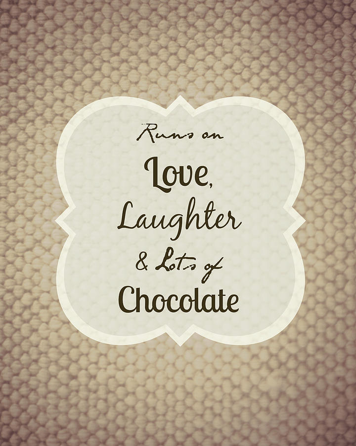 Love Laughter Chocolate No Border Photograph by Inspired Arts
