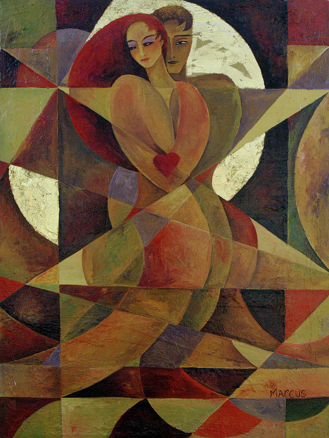 Couple Painting - Love Light 1 by Leslie Marcus Couple Painting - Love Light 1 by Leslie Marcus