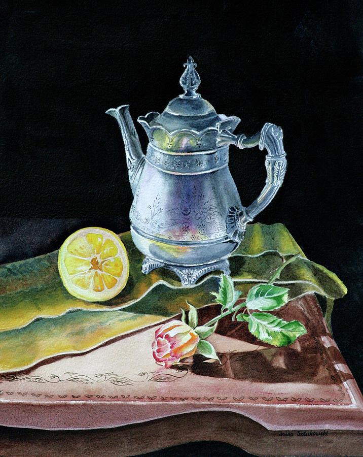 Love Light Lemon Painting by Irina Sztukowski