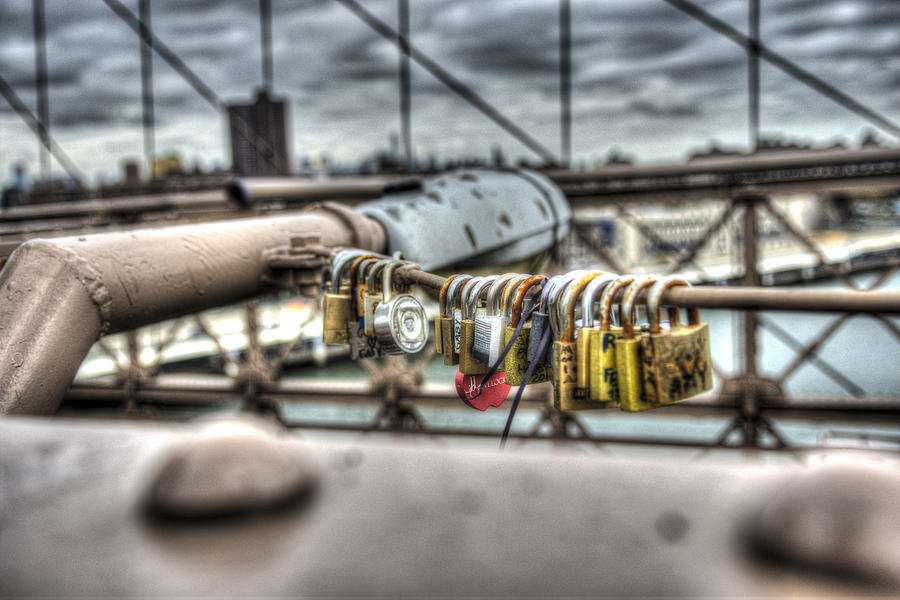Locks Photograph - Love Locked by Michael Santos Locks Photograph - Love Locked by Michael Santos