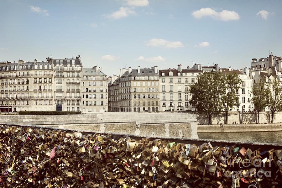 Love Locks in Paris Photograph by Juli Scalzi