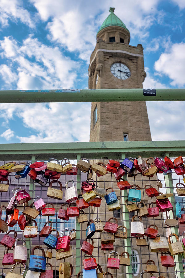 Love locks on St. Pauli Bridge Photograph by Fabrizio Troiani
