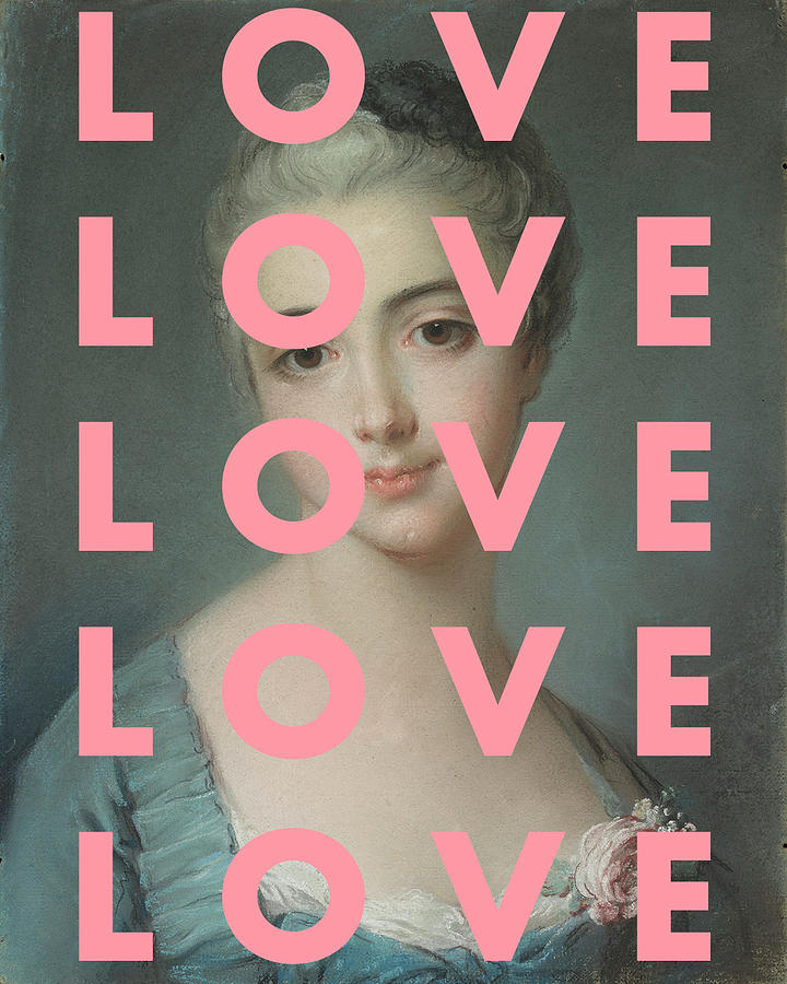 LOVE LOVE LOVE Print Digital Art by Georgia Clare