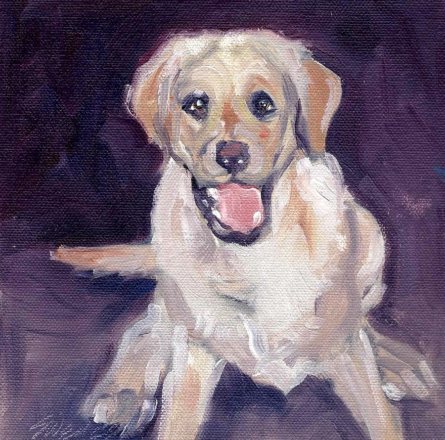Labrador Retriever Painting - Love Me by Sheila Wedegis