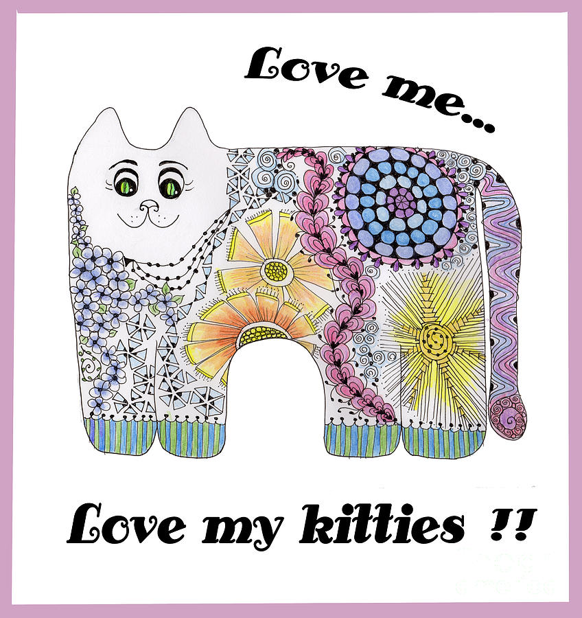 Love Me...Love My Kitties Tapestry - Textile by Ruth Dailey