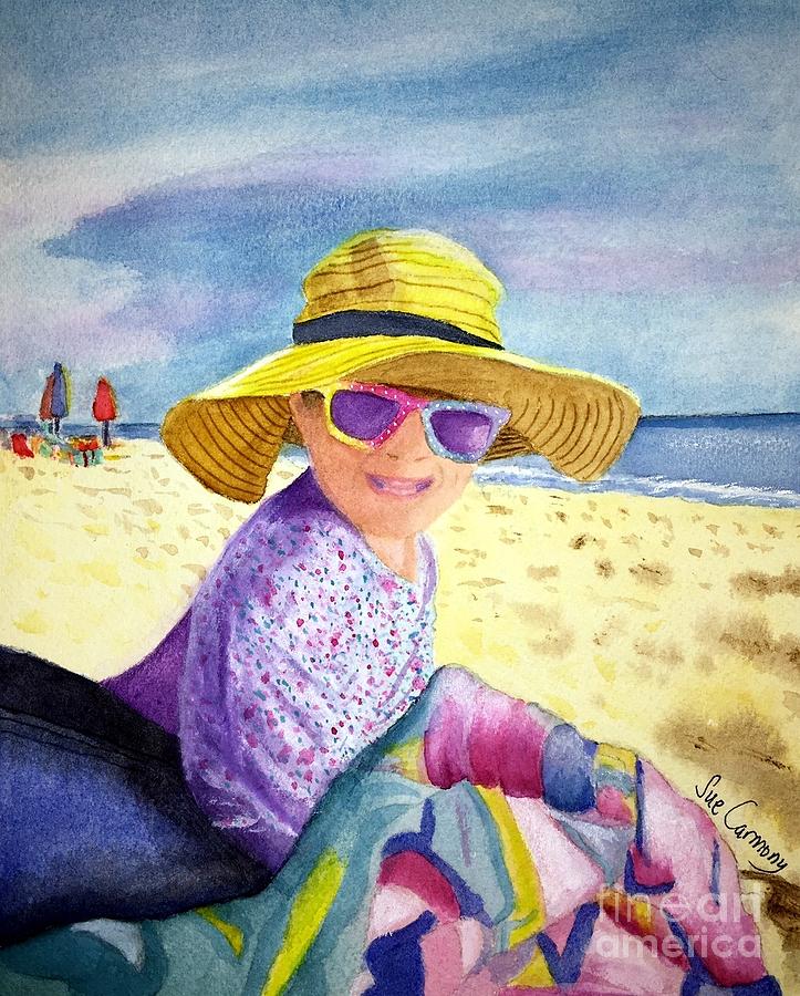 Love My Grandmas Hat Painting by Sue Carmony