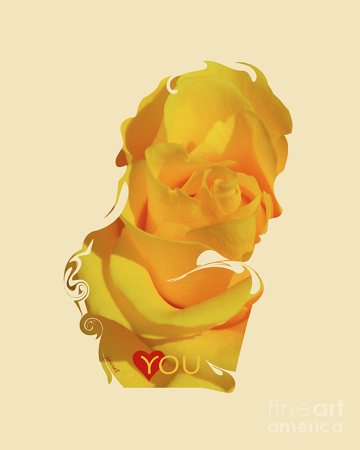 Unique Digital Art - Yes I Love You M16 by Johannes Murat
