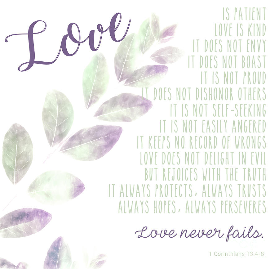 Love Never Fails Photograph by Andrea Anderegg