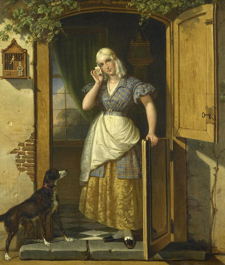 Love Note, 1838 Painting by Johannes Hendrik Van West - Fine Art America