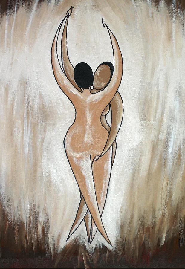 Nude Digital Art - Love of a Women by MEME Artistic Soul