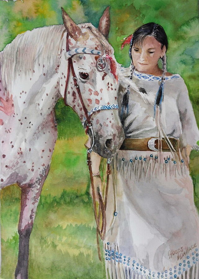 Love of an Appaloosa Painting by Leslie Hoops-Wallace