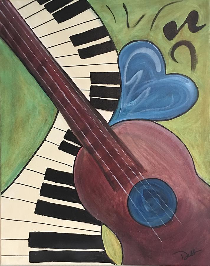 Love Of Music Painting By Deborah Mattas - Fine Art America