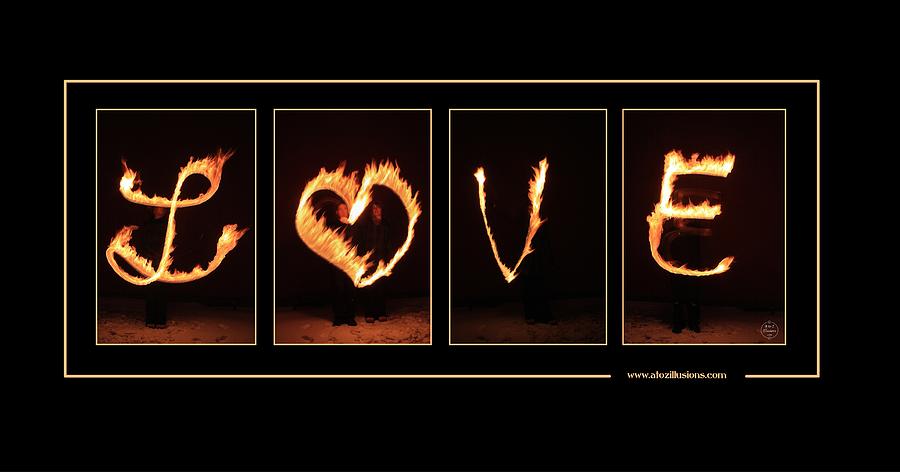 Love on Fire Photograph by David Matthews