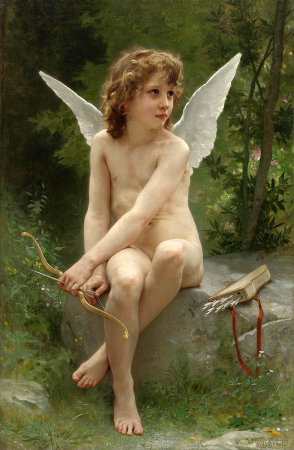 Love on the Look Out Painting by William-Adolphe Bouguereau