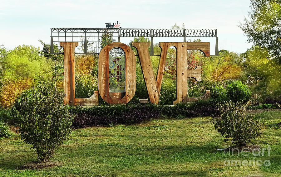 Richmond Digital Art - LOVE - Original- Farmville Virginia  by Melissa Messick