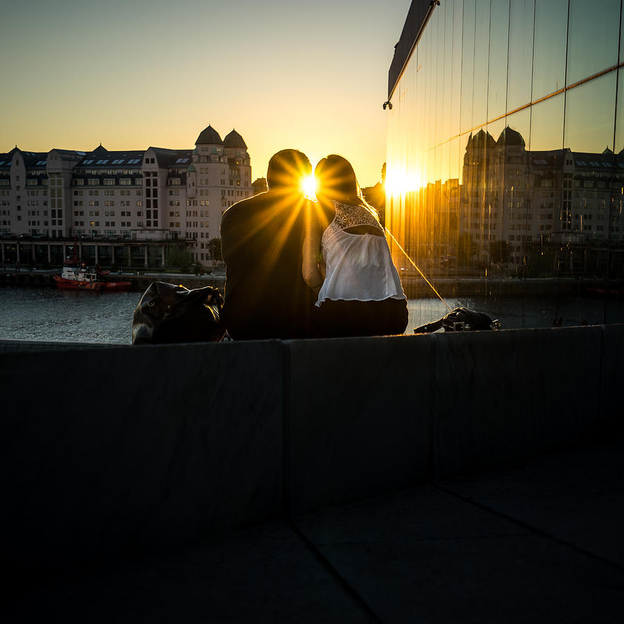 Love - Oslo, Norway - Color street photography Photograph by Giuseppe Milo