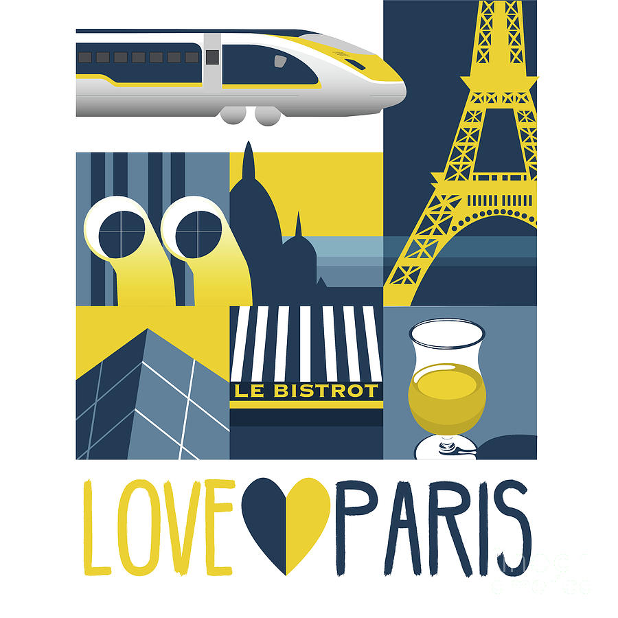 Love Paris  Digital Art by Claire Huntley