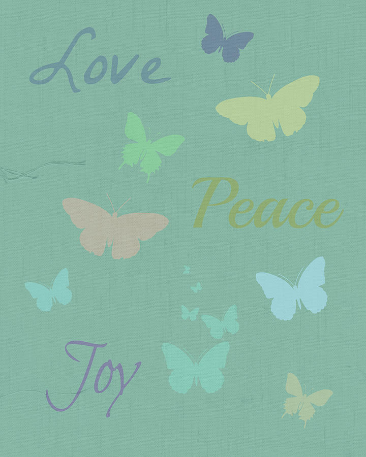 Love Peace Joy Digital Art by Inspired Arts