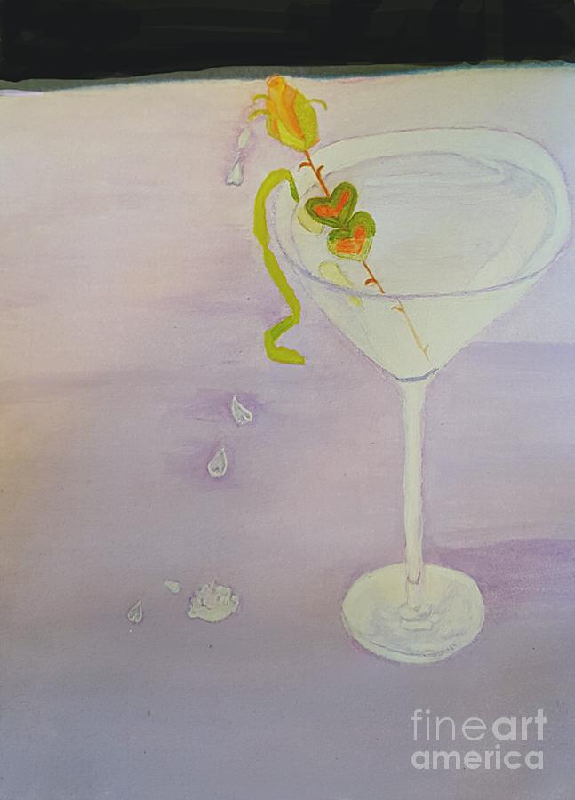 Love Potion Valen-tini In Moderation Painting by Pamela Smale Williams