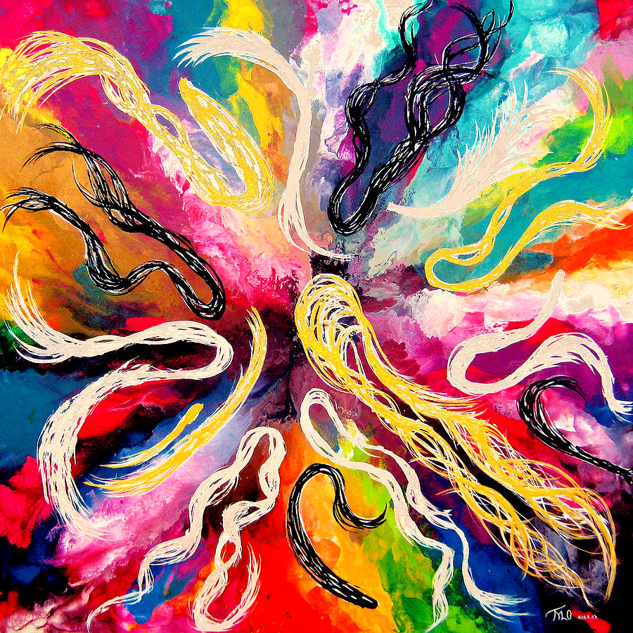Contemporary Abstract Painting - Love Profusion by Tylo Jacobs Contemporary Abstract Painting - Love Profusion by Tylo Jacobs
