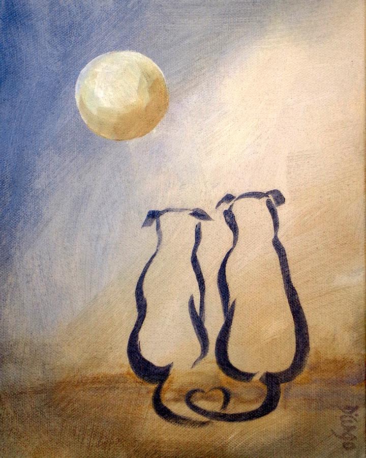 Love Pups Painting by Dina Dargo