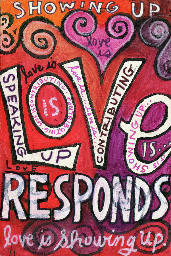 Love Responds Painting by Jennifer Mazzucco