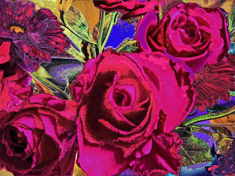 Love Roses Digital Art by Ruth Edward Anderson - Pixels