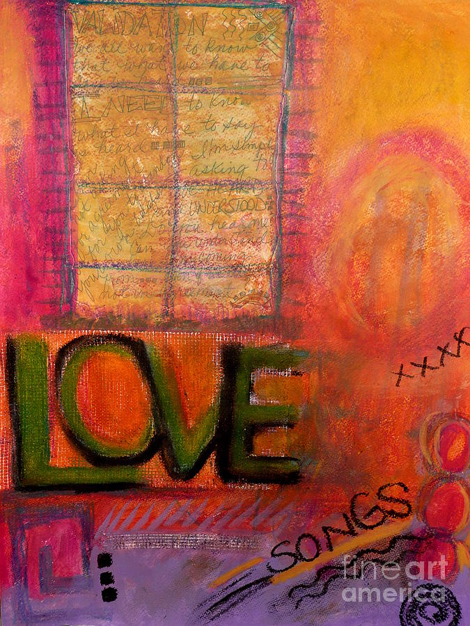 Love Songs Mixed Media by Angela L Walker