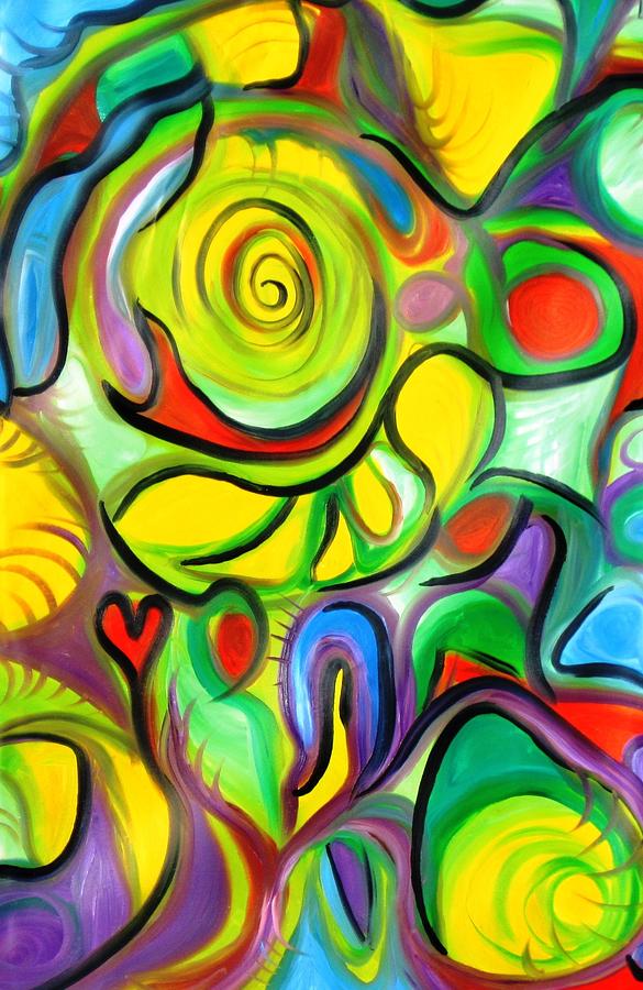 Oils Painting - Love Spiral by Alfredo Dane Llana