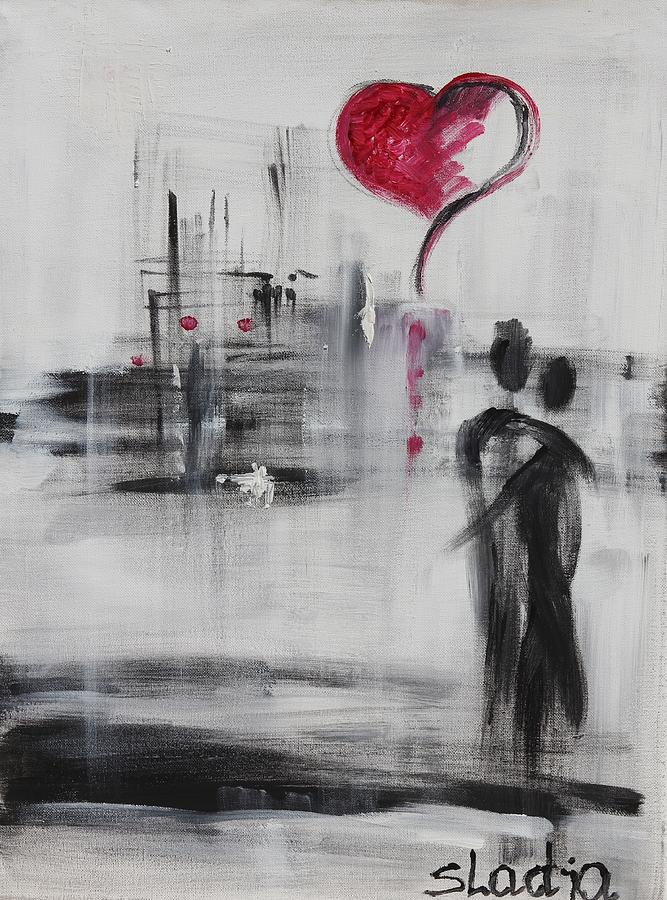 Love Story 3 Painting by Sladjana Lazarevic