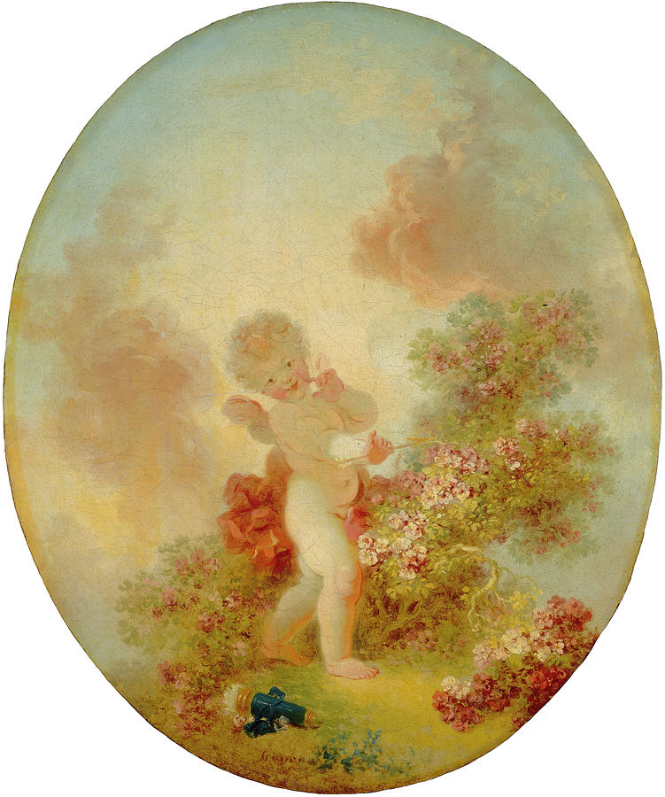 Love the Sentinel Painting by Jean-Honore Fragonard