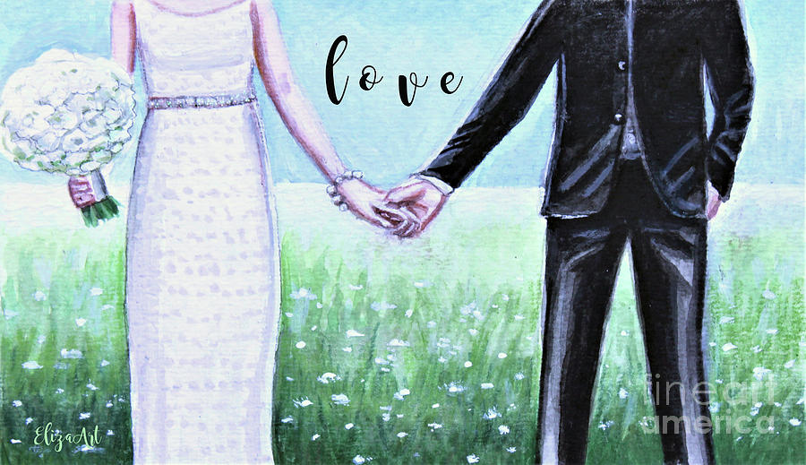 Love Together Painting by Elizabeth Robinette Tyndall
