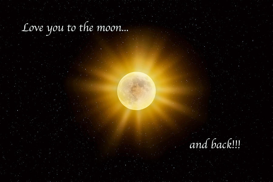 Love You To The Moon Photograph by Lynn Bauer