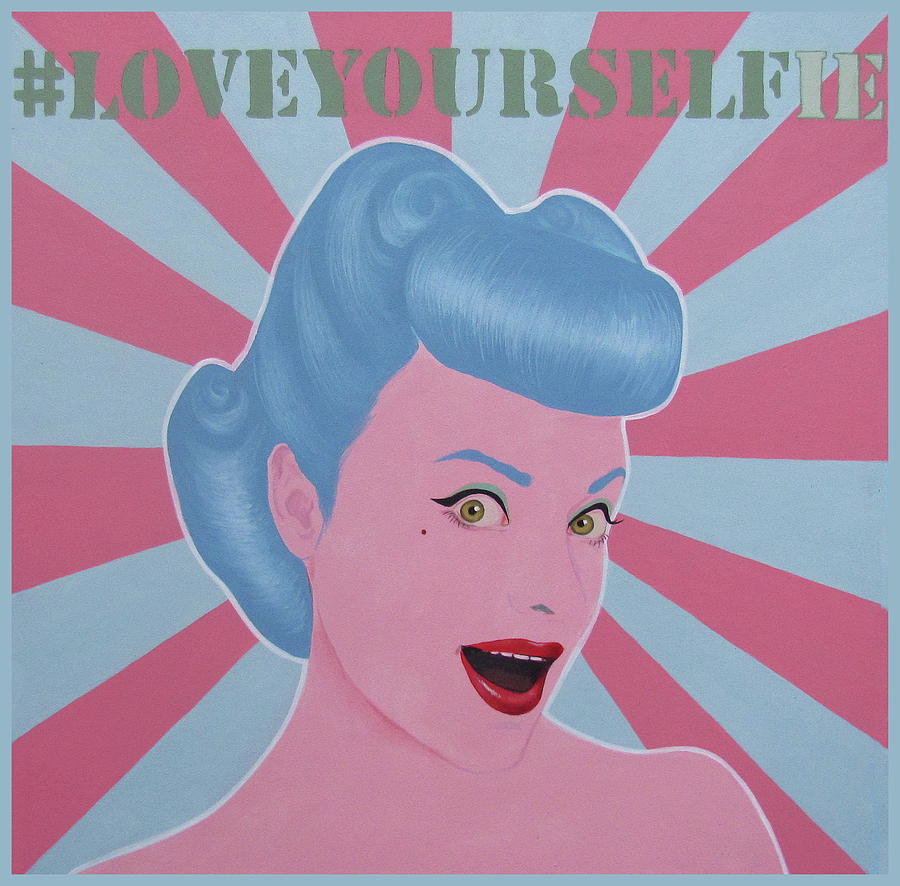 Instagram Painting - Love Your Selfie by Jovana Kolic