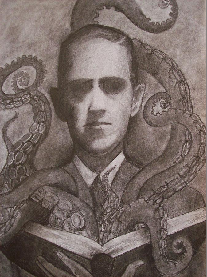 Lovecraft Drawing by Amber Stanford