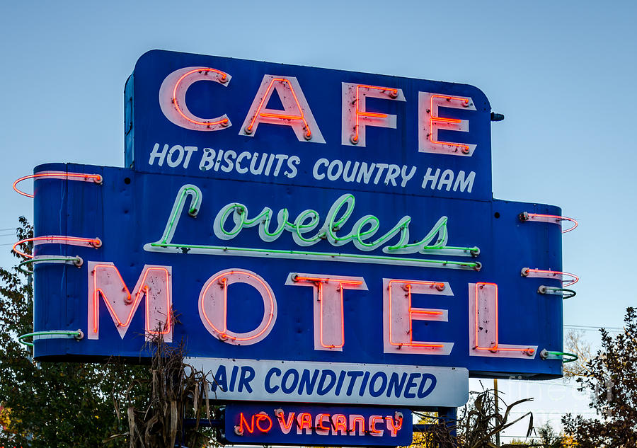 Loveless Cafe And Motel Sign Photograph by Debra Martz