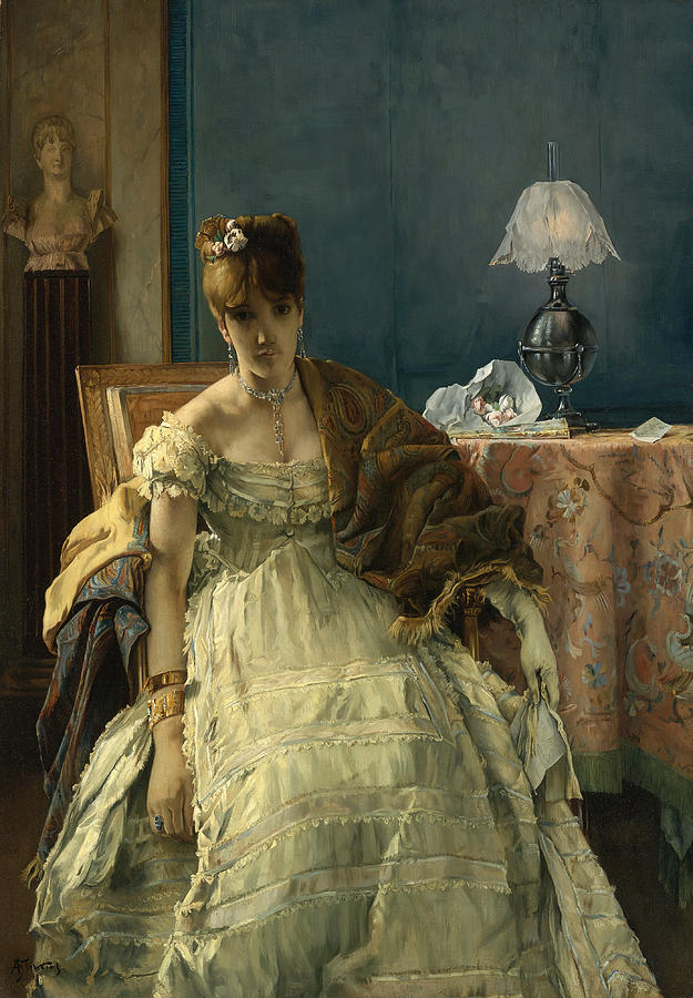 Lovelorn Painting by Alfred Stevens