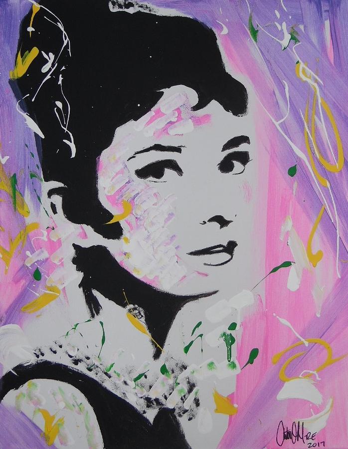 Lovely Audrey Painting by Antonio Moore